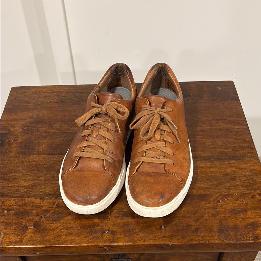 Men's Brown Genuine Leather Sneakers
